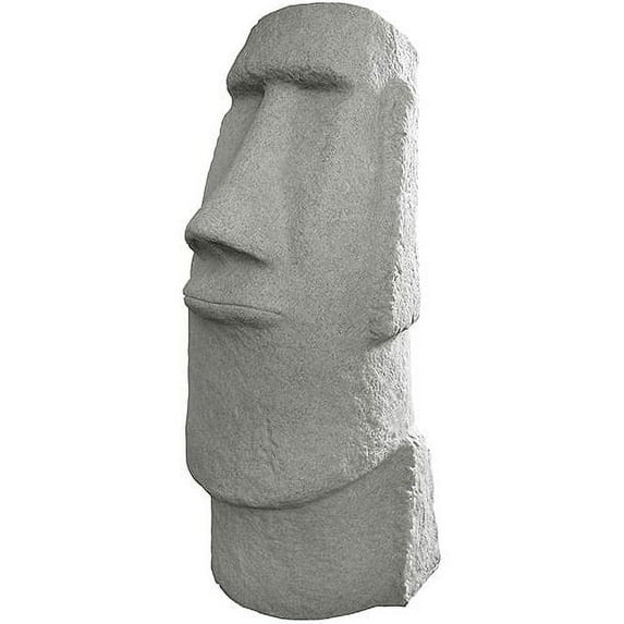 EMSCO Easter Island Head 28" Garden Statue – Natural Granite Appearance – 28” Height