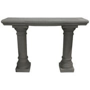 EMSCO Garden Shelf with Columns   Natural Granite Appearance   Made of Resin   Lightweight   48