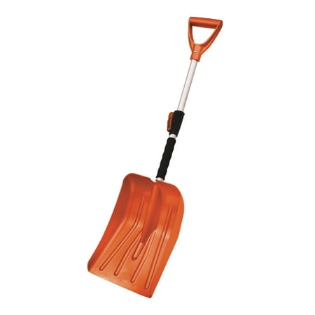EMSCO Group- Bigfoot Collapsible Car Trunk Shovel - Lightweight Aluminum - Polyethylene Scoop