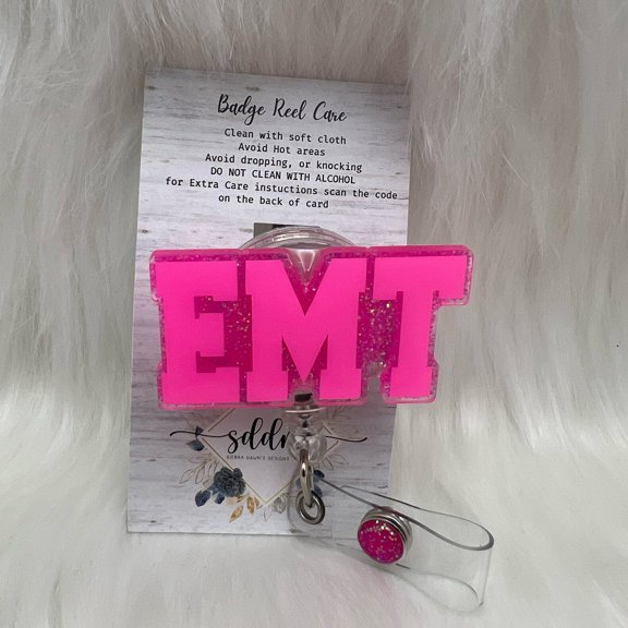 EMT Badge Reel: Customizable Emergency Medical Tech gift
