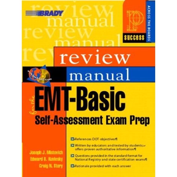 Pre-Owned EMT-Basic Self-Assessment Exam Preparation Review Manual [With CDROM] (Paperback) 0835951340 9780835951340