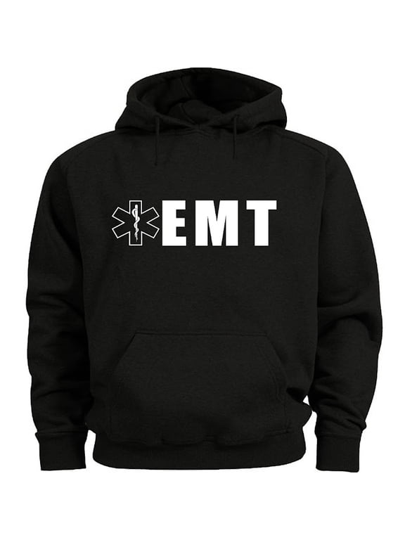 EMT Decal Gear Gifts Hoodie Men's Sweatshirt Black