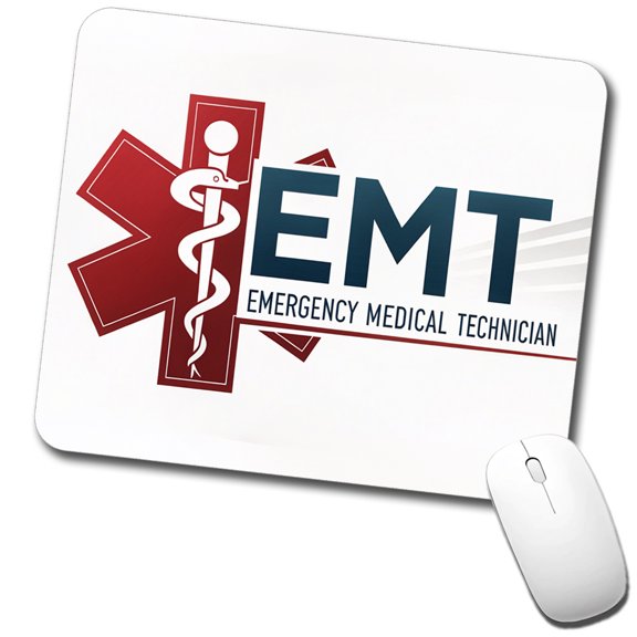 EMT Emergency Medical Technician Mouse Pad Low Profile Gaming Mat