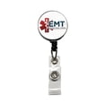 thumbnail image 1 of EMT Emergency Medical Technician Retractable Reel ID Badge Key Card Name Tag Holder with Clip, 1 of 7