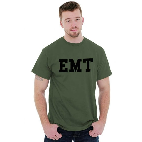 EMT First Responder Paramedic Rescue Plus Size Crewneck Graphic Tee Shirt Brisco Brands 2X