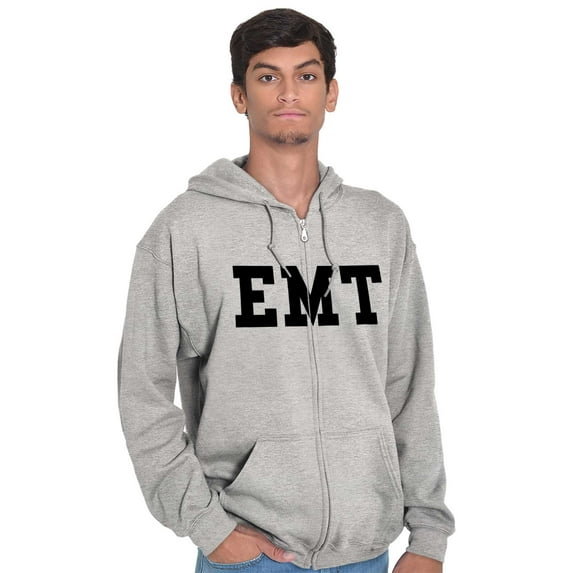 EMT First Responder Paramedic Rescue Zip Up Hoodie Men's Women's Brisco Brands S