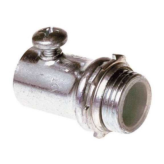 Manufacturer Varies EMT Grounding Connector, 2 in, Set Screw, Steel, Plain 3LT60