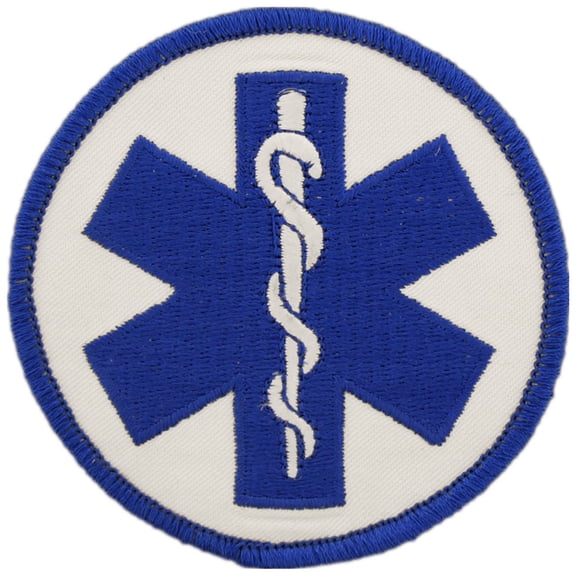 EMT Logo Patch Blue & White 3"