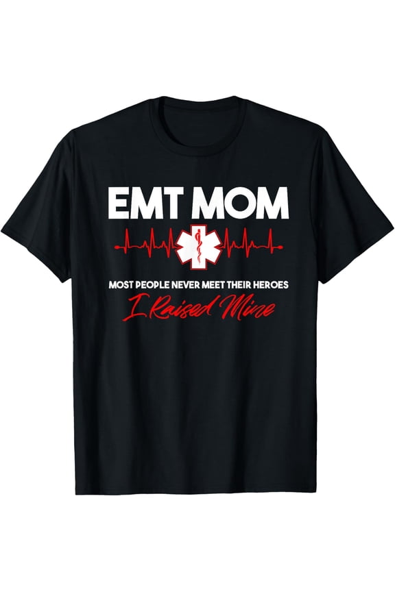 EMT Mom-Emergency Medical EMS Paramedics-EMR Gift T-Shirt100% cotton