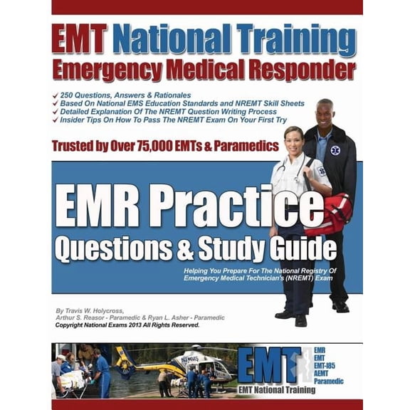 EMT National Training Emergency Medical Responder, EMR Practice Questions, (Paperback)