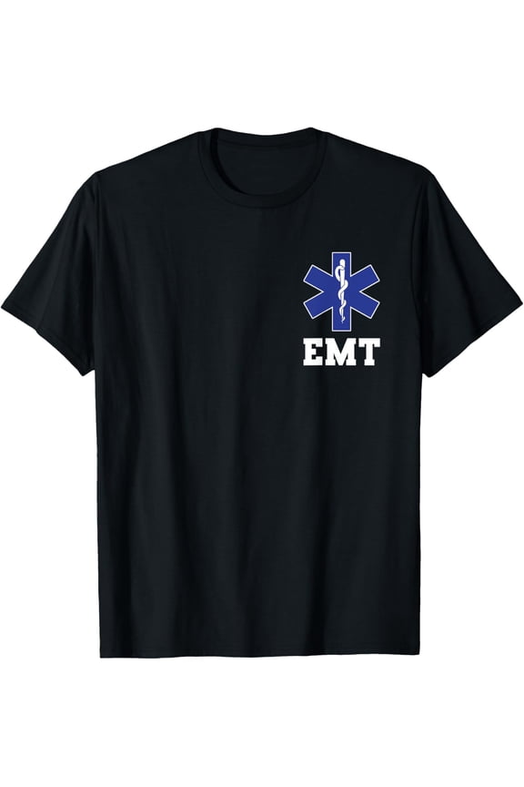 EMT Shirt EMS Paramedic Thin White Line Two-Sided EMT Gift T-Shirt100% cotton