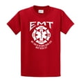 thumbnail image 1 of EMT Short Sleeve T-shirt My Job is to Save Your A$$ Not Kiss It-red-5xl, 1 of 4
