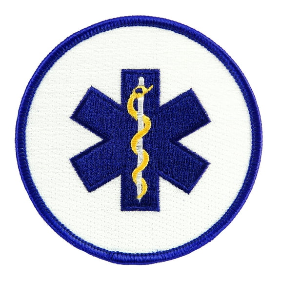 EMT Star of Life Rescue Iron-on Embroidered Patch