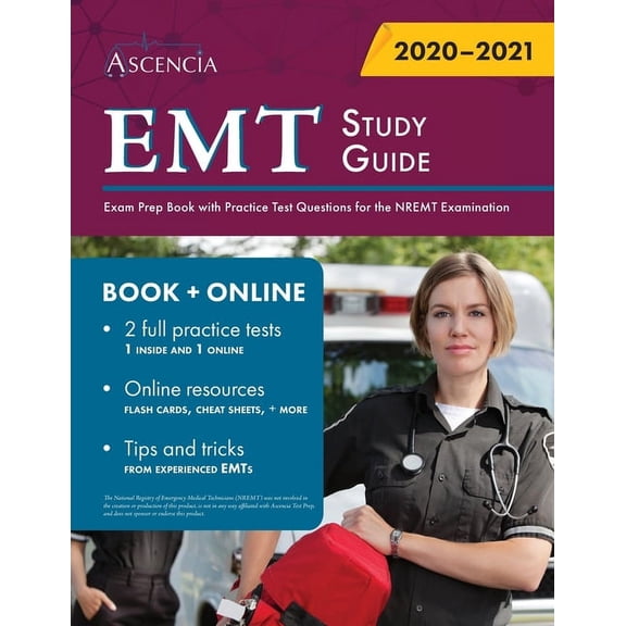 Pre-Owned EMT Study Guide: Exam Prep Book with Practice Test Questions for the NREMT Examination -- Ascencia