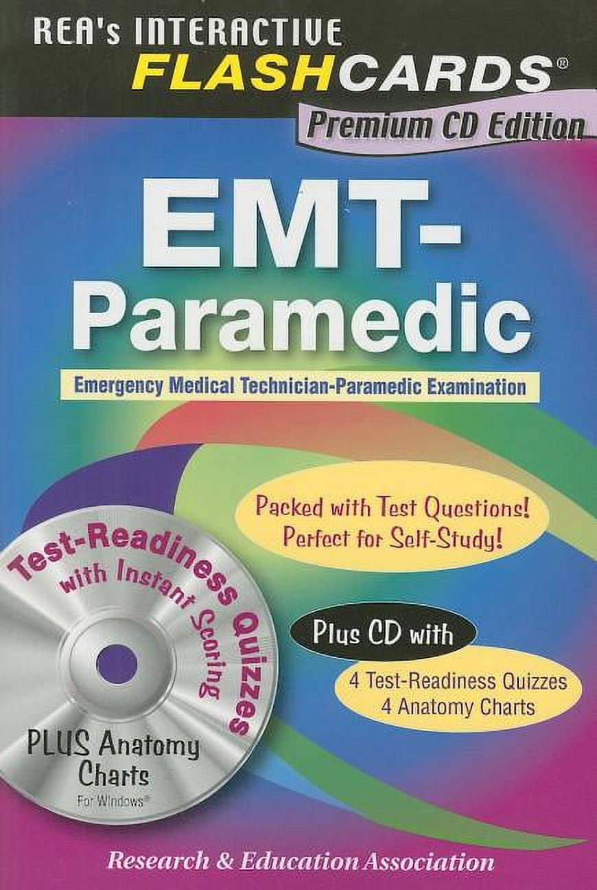 EMT Test Preparation: EMT-Paramedic Premium Edition Flashcard Book W/CD ...