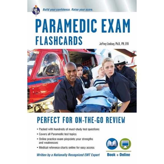 Pre-Owned EMT Test Preparation Paramedic Flashcard Book + Online, (Paperback)