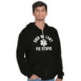 thumbnail image 1 of EMT We Cant Fix Stupid Funny Medical Unisex Fleece Graphic Zip Up Hoodie Brisco Brands 2X, 1 of 5