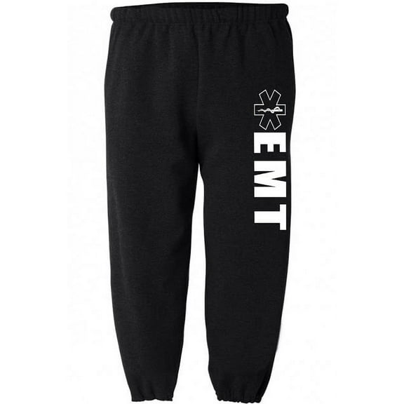 EMT decal sweatpants for men work sweats clothing gear