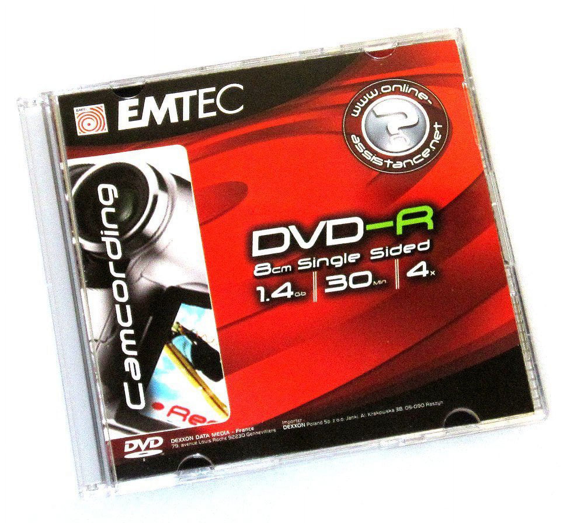 EMTEC 30 Minutes/1.4 GB 4X Mini DVDR in Jewel Case (1Pack)