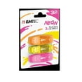 thumbnail image 1 of EMTEC NEON C410 USB 2.0 32GB Flash Drive 3-Pack, 1 of 2