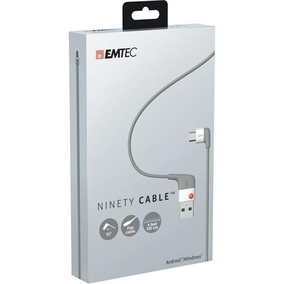 EMTEC Ninety Cable Charging Cable for Android/Micro-USB Devices