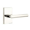thumbnail image 1 of EMTEK Modern Rectangular Rosette Privacy Set with Matching Finish Stuttgart Lever - Choice of Left/Right Handing and 7 Finishes - 5212STULHUS14 - Left Handed (LH) - Polished Nickel (US14), 1 of 2