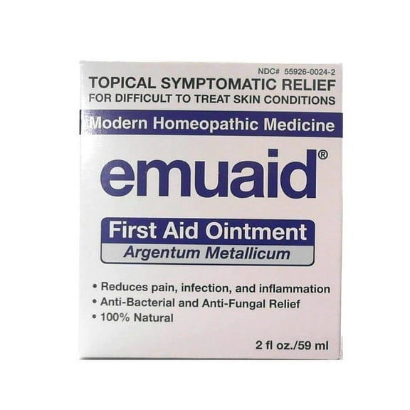 Emuaid First Aid Ointment Regular Strength Cream, for Skin Relief, 2 oz