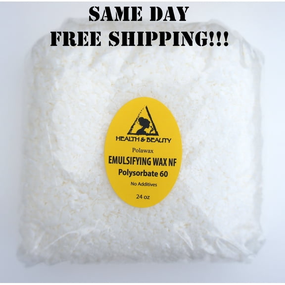 EMULSIFYING WAX NF POLYSORBATE 60 PURE POLAWAX 24 OZ