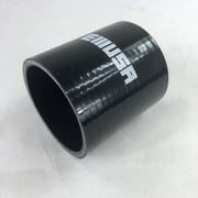 EMUSA 4-Ply Black Silicone Hose Coupler 2.5 to 2.5Straight High Performance