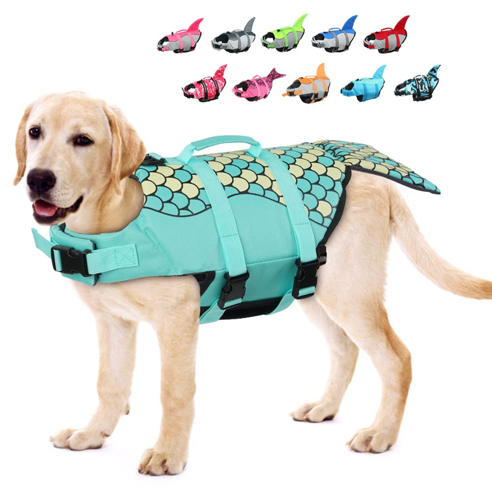 EMUST Dog Life Vest, Dog Life Jacket for Small, Medium, Large Dogs with