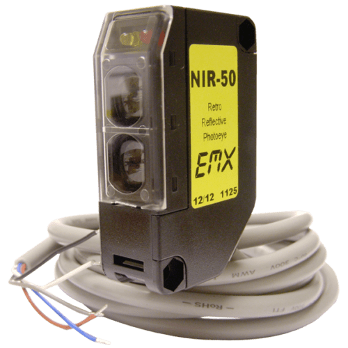 EMX 50ft 12/240V Retro Reflective Photocell Photoelectric Sensor Beam Reflector
