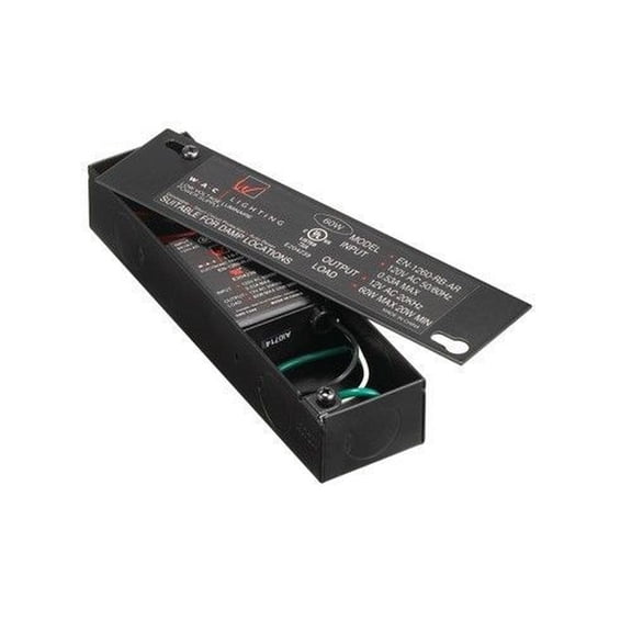 EN-1260-RB-AR-WAC Lighting-Accessory - 6.63 Inch 12V 60W Enclosed Electronic Transformer
