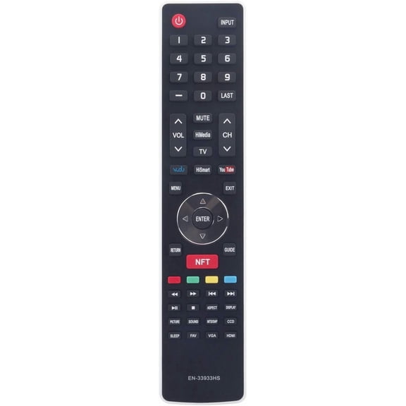 EN-33933HS Replacement Remote Control Commander fit for Hisense Smart LED TV 32K366W 40K366W 50K366W L50K610GW
