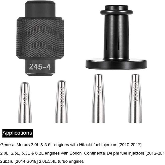 EN-49245 EN-51105 GM Fuel Injector Seal Tool Kit for Bosch Continental Delphi Hitachi Injectors, 6-Piece Set