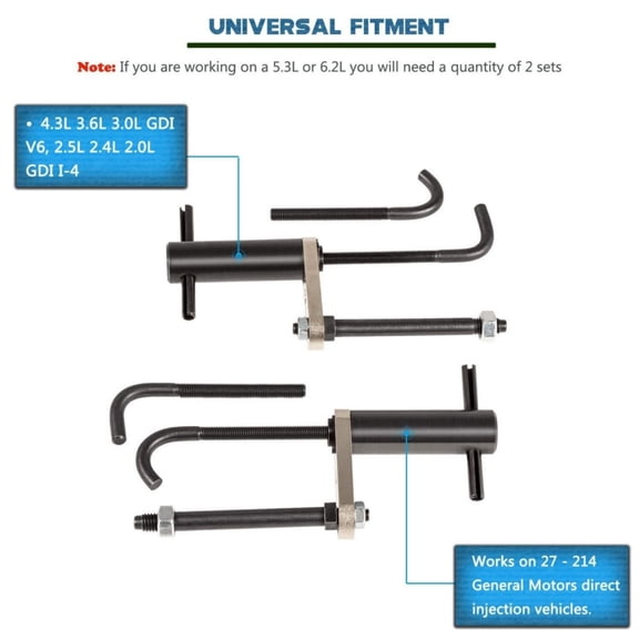 EN-49248 Injector Rail Assembly Remover Tool for Direct 27-214 Injection Engines