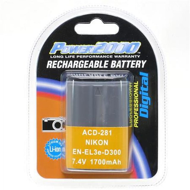 ENEL3E 7.4V 1700mAh Rechargeable LithiumIon Battery for Nikon Digital
