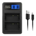 thumbnail image 1 of EN-EL3E EN-EL3 Double Slot LCD Display Portable USB Camera Battery Charger for D90 D80 D300S D300 D700 D200 Camera, 1 of 5
