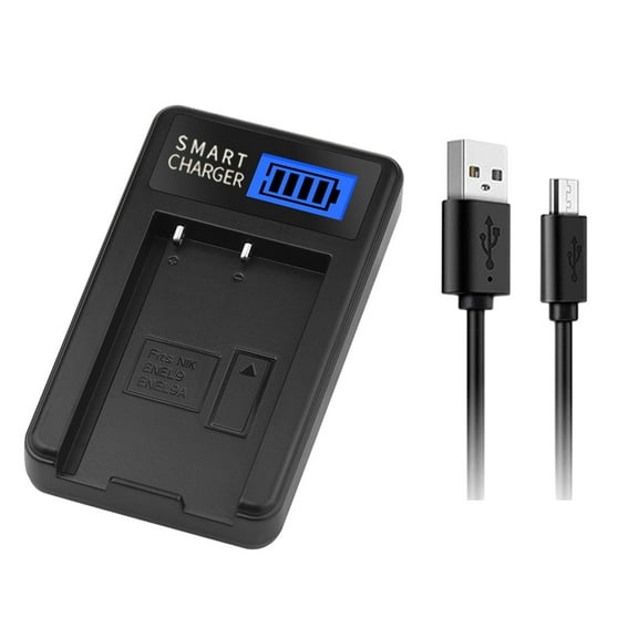 EN-EL9 EN-EL9A LCD USB Camera Battery Single Charger Charging Dock for D40 D3000 D5000 D40x D60 Camera Battery