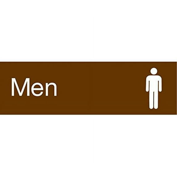 EN14BN National Marker Engraved Men (Graphic), 3 Inches x 10 Inches Brown, 2 Ply Plastic