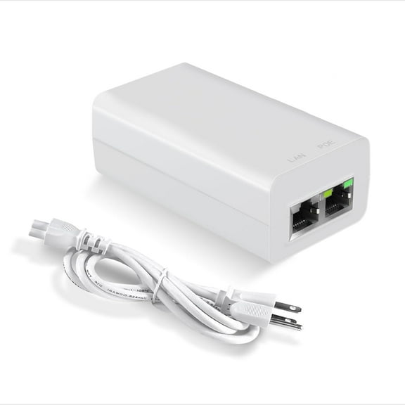 EN15G-24-3 Gigabit PoE Injector, 24V 15W, Single Port PoE Power Injector for IP Camera, Wireless Access Point, IP Phones