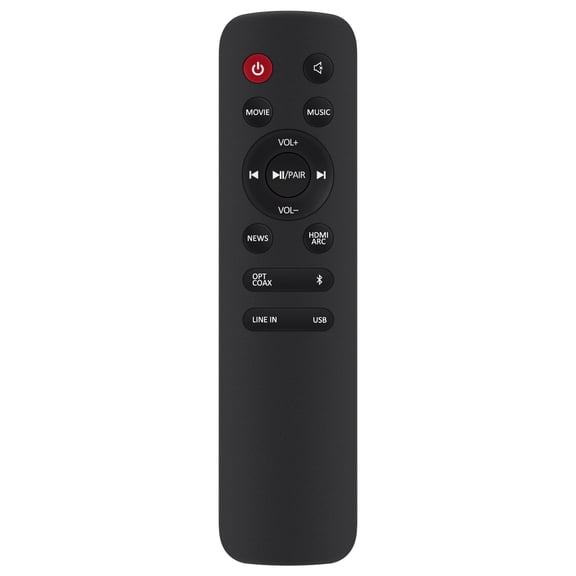 EN205A7H Replacement Remote Control, Fit for Hisense 2.0 Channel Soundbar HS205 EN205A7H