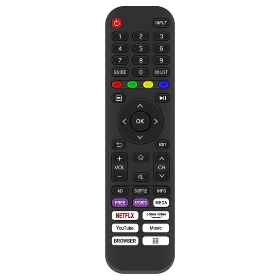 EN2AE30H Replacement Remote Control, Fit for Hisense UHD Smart TV 75A6G 70A6G 65A6G 60A6G 55A6G EN2A27 EN2B27 EN2C27 EN2D27 EN2G27 EN2AS27H EN2BN27H EN2AN27H EN2A127H EN2A27HT