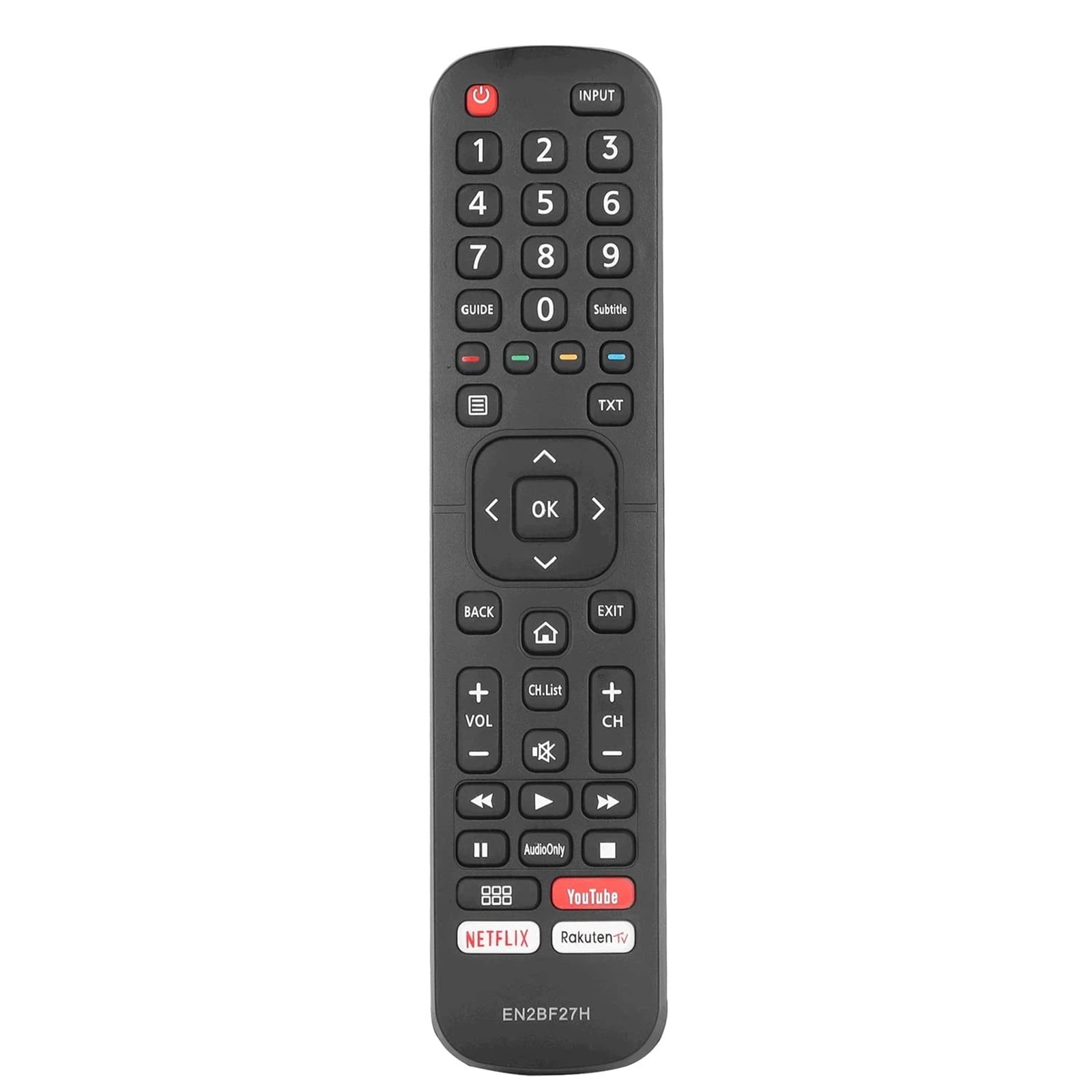 GOUYESHO EN2BF27H Sostituzione telecomando di ricambio per Hisense TV H43A6120 H50A6140 58AE6000 H55A6120 H58A6120 H65A6120 55AE6000 H58AE6000 H5AE6000 H43A6. 140 H50AE6030 H50A6100 H55A6100
