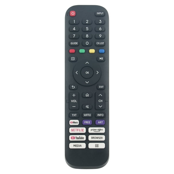 EN2J30H Replacement Remote Control, Fit for Hisense Vidaa Smart TV 32A4FGTUK 40A4CGTUK 40A4070GMV 43A6070GMV 43A6090GMV 50A6010GMV 50A6070GMV 55A6050GMV 55A6070GMV 65A6030GMV 65A6090GMV