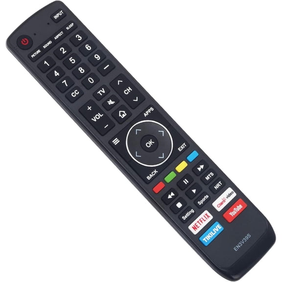 EN3V39S Replacement Remote Control Commander fit for Hisense TV 43H7608 50H7608 55H9040E 60H6070E