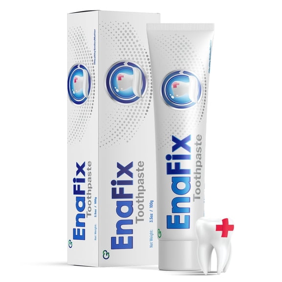 ENAFIX Fluoride-Free Toothpaste for Enamel Repair 100g Tube Anti-Cavity & Remineralizing Formula with Calcium & Phosphorus Safe for Kids 6+ and Adults Everyday Use Toothpaste 3.5 Ounce (Pack of 1)