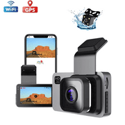 ENAHYI Dash Cam Front and Rear, 1080P Full HD Lens Dashcam with GPS & WIFI, G-Sensor, Loop Recording, 0.7lbs