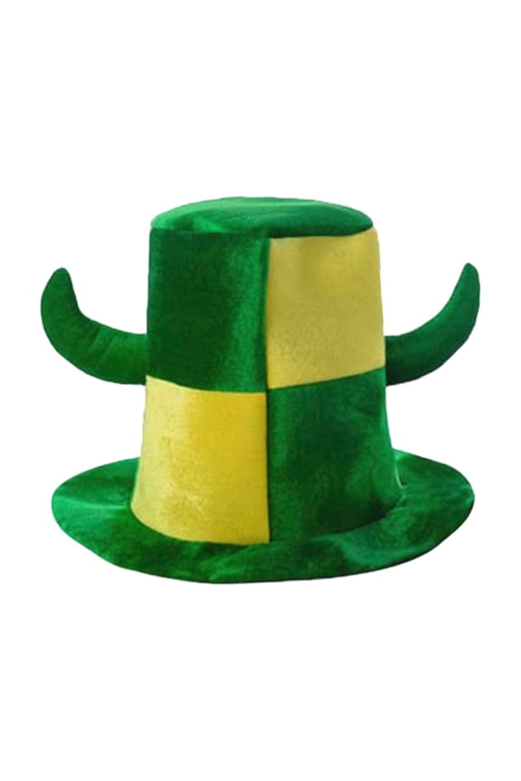 Minjewel Unisex Football Fan Flag Themed Horn Hat Party Celebration Cap, Cheering Game Headwear Funny,B One Size