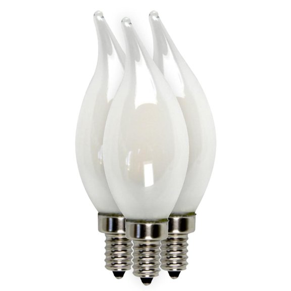 ENCLOSED FROST FILAMENT 5 WATT BA10 DIM 2700K 3 PACK BENT TIP