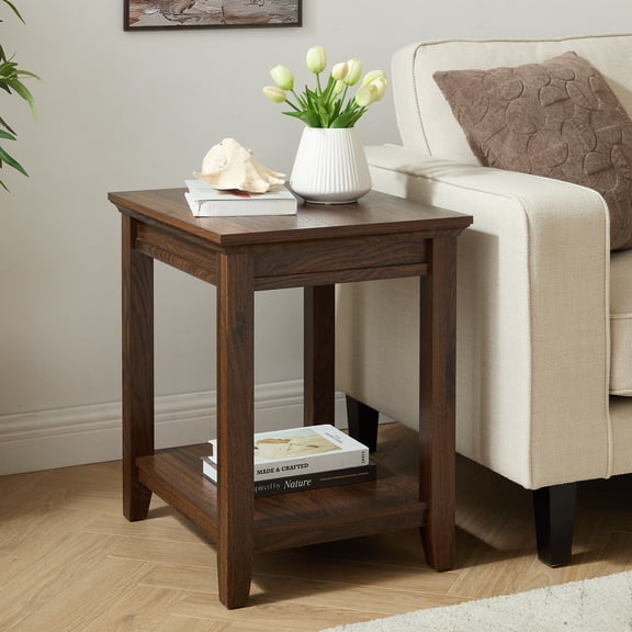 Mainstays Regency End Table, Walnut Finish